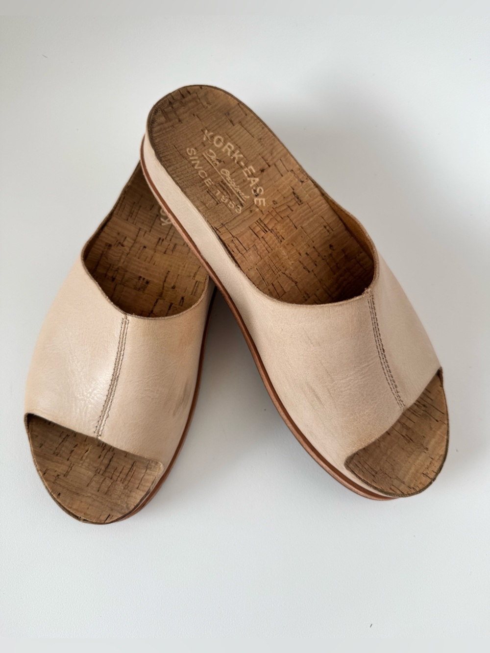 Kork-Ease Tutsi Slide Sandals Beige Women's 7M Retail $160